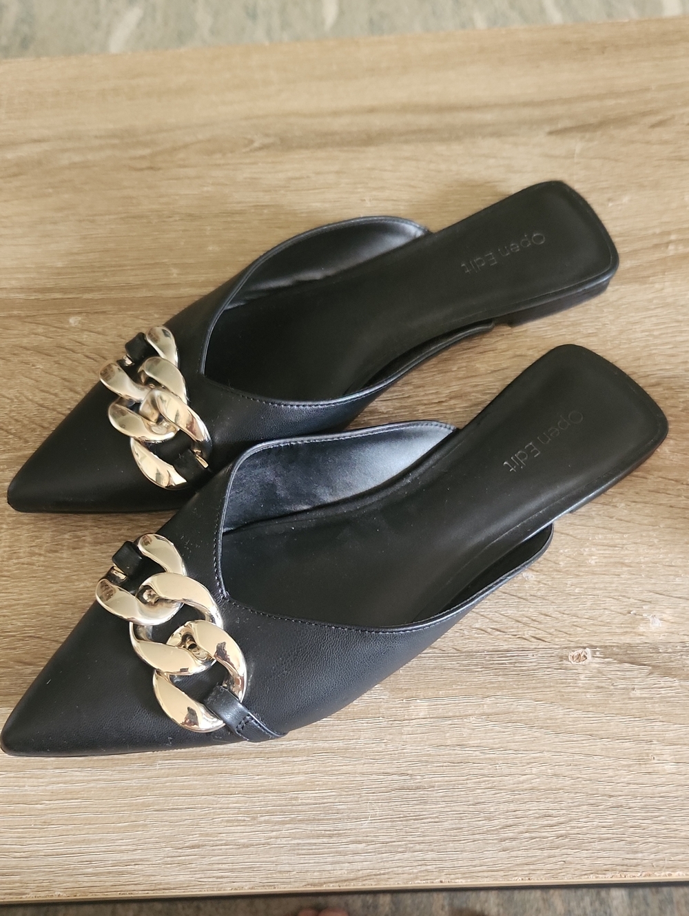 Ladies Open Edit Black Dress Mule Size 9